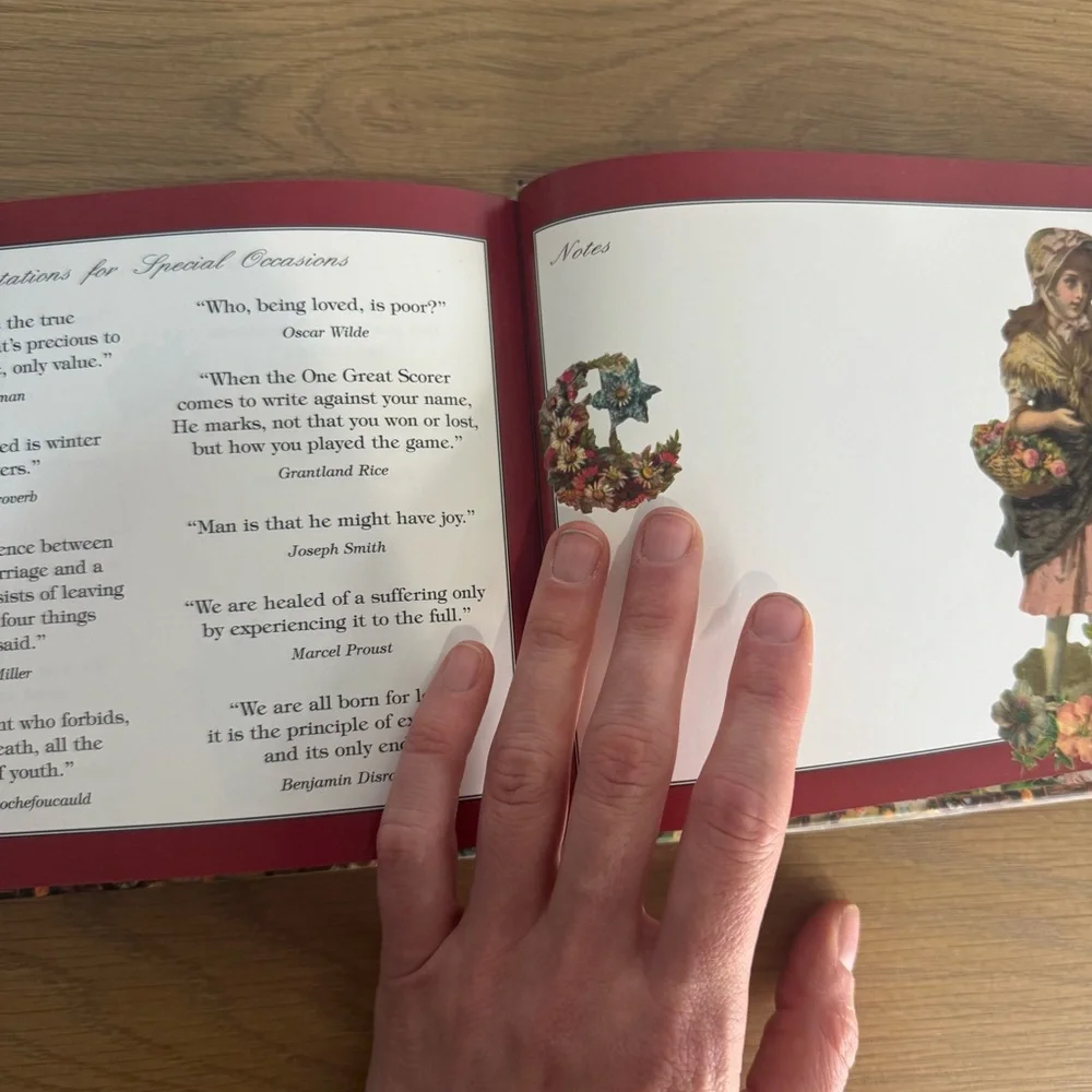 NEW Vintage Victoriana Birthday Book - Montague House Editions